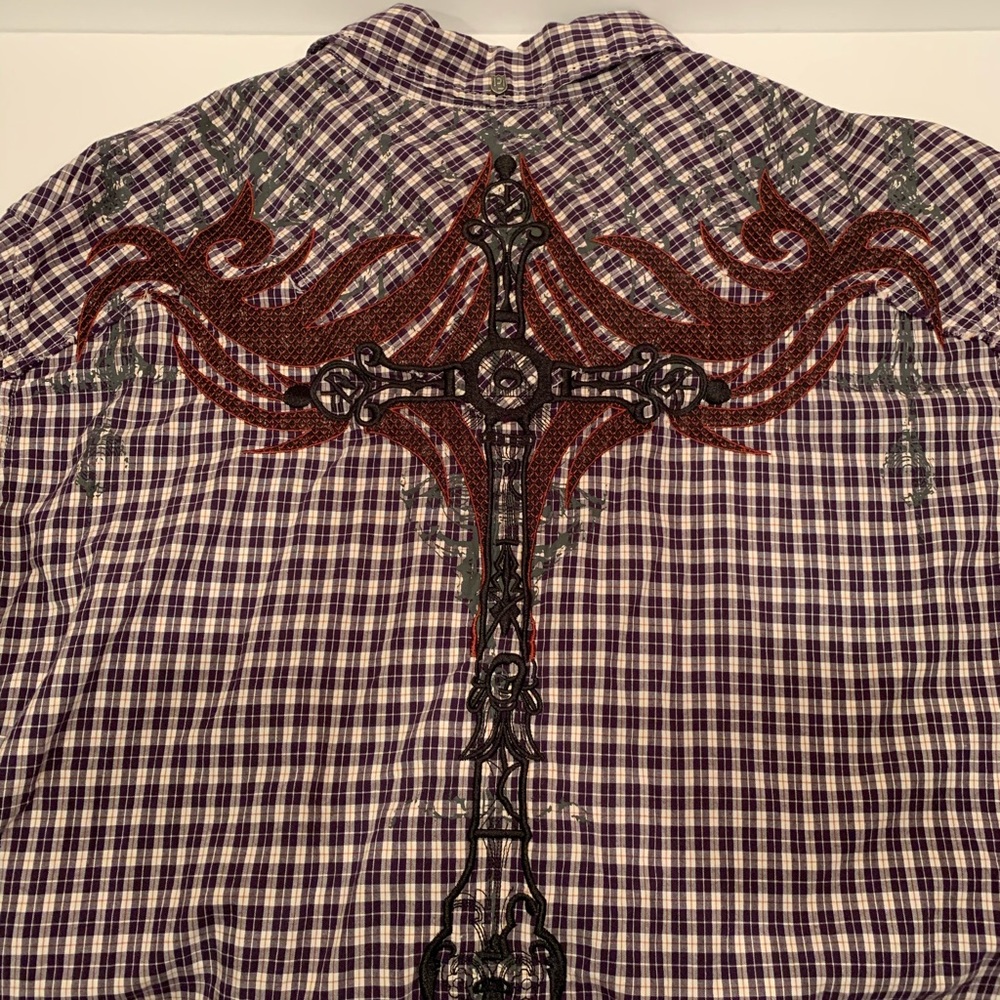 PJ Petrol Men’s XXL Button-Down Shirt Embroidered